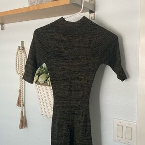 Charlotte Russe Green Warm Sweater Dress